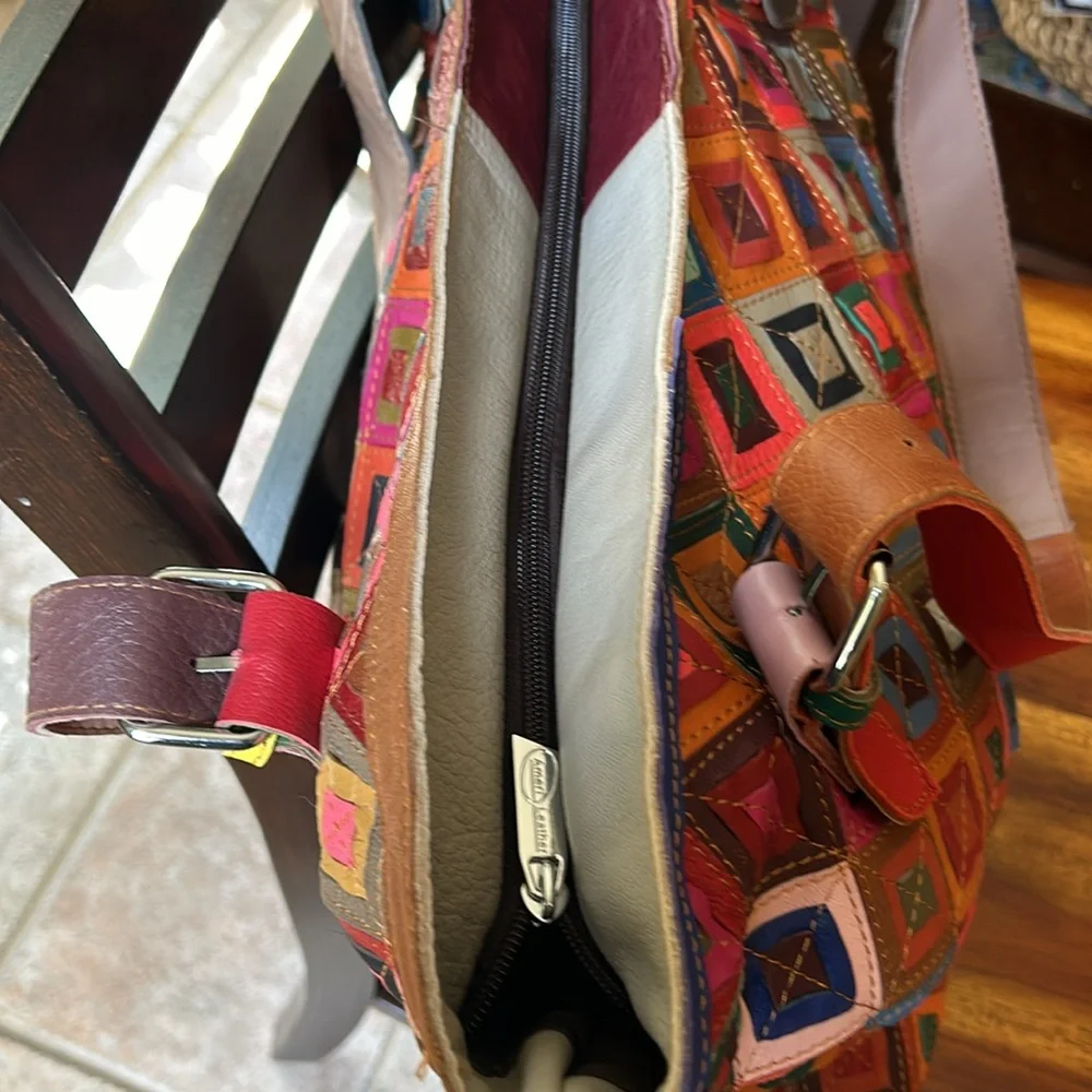 Awesome Ameri patchwork leather over size tote - Picture 4 of 14